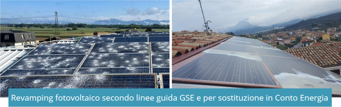 revamping fotovoltaico secondo le linee guida del GSE, per sostituzioni in CONTO ENERGIA