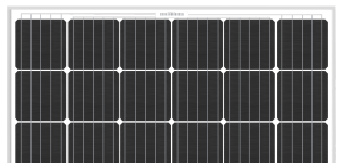 Mòdulos Fotovoltaicos monocristalinos, 60 celdas