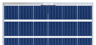 modulo fotovoltaico trasparente, 54 celle