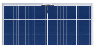 moduli fotovoltaici trasparenti, 60 celle