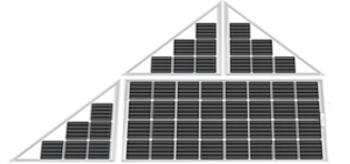 Moduli TriSol - per falde triangolari e tetti trapezoidali