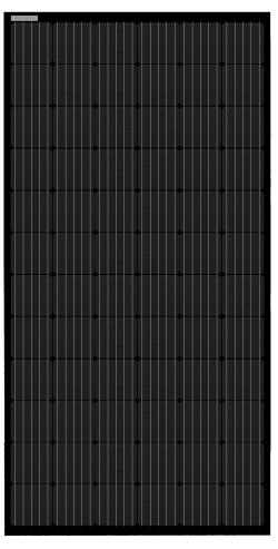 Paneles Fotovoltaicos monocristalinos 372  total black negro