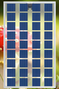 moduli fotovoltaici trasparenti, 36 celle di silicio policristallino