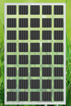 modulo fotovoltaico trasparente, 40 celle
