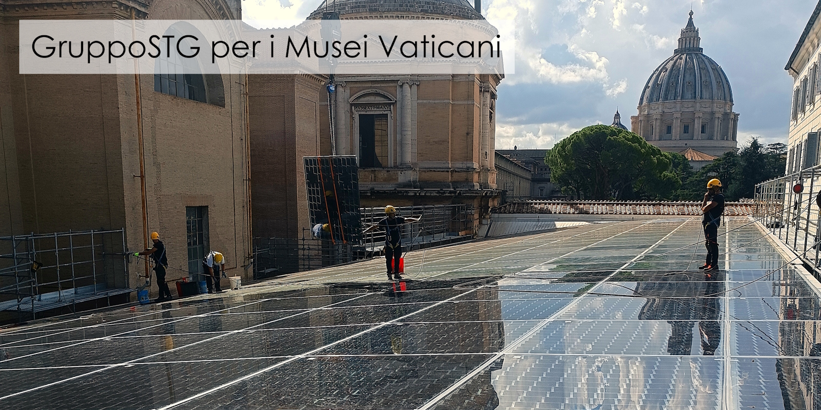 Vetrate fotovoltaiche - musei Vaticani