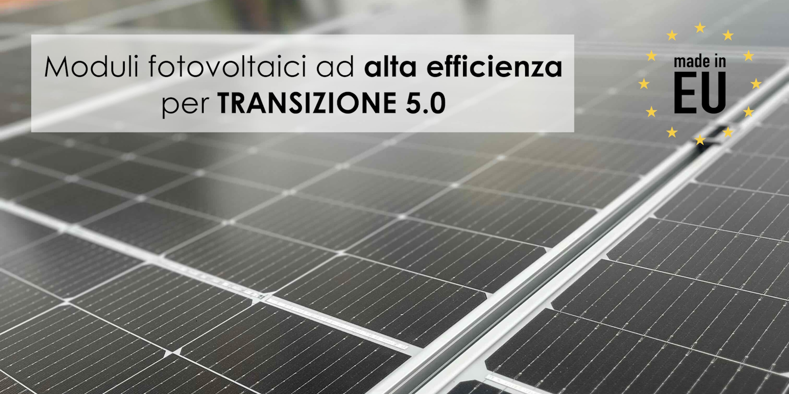 moduli fotovoltaici ad alta efficienza per transizione 5.0