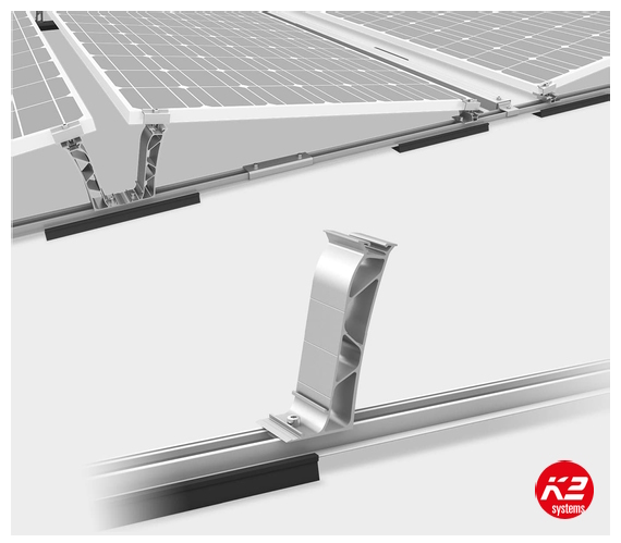 Sistema ottimizzato per le zavorre per tetti piani fotovoltaici 