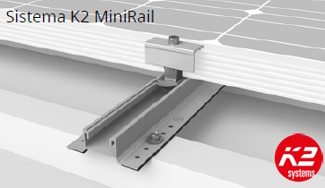 Sistema K2 MiniRail - montaggio sia in verticale che in orizzontale
